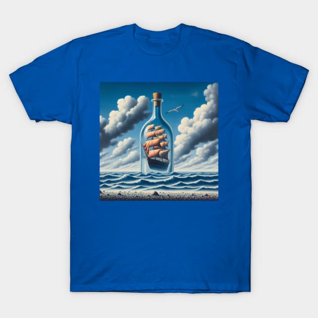 Ship in a bottle T-Shirt by Donkeh23